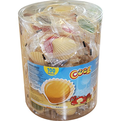 Bunte Schleckmuscheln – 100 Stück, einzeln verpackt