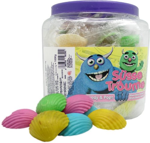 Schleckmuscheln bunt (100 Stück, einzeln verpackt)